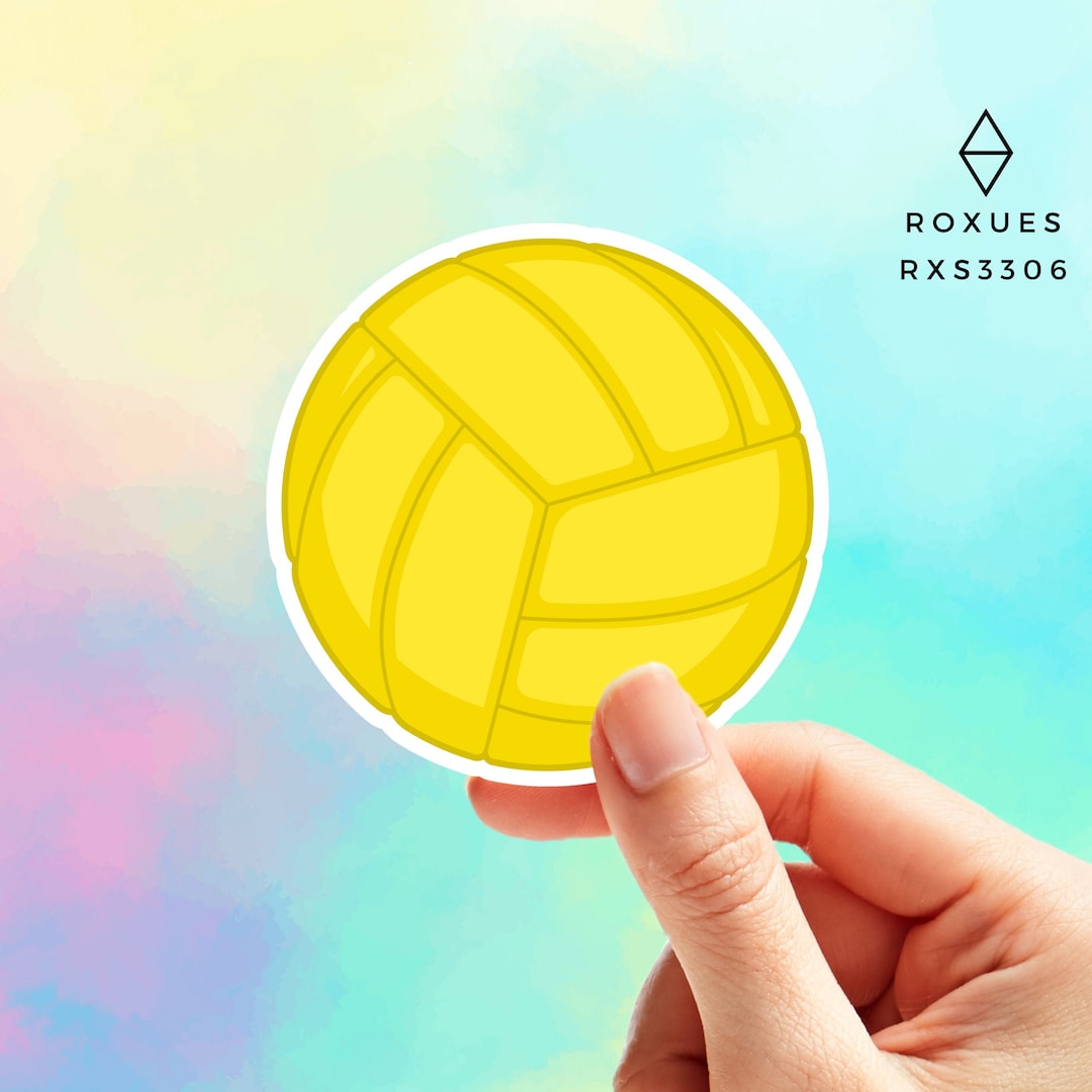 Volleyball Vinyl Sticker, Sports Sticker, Laptop Decal, MacBook Decal