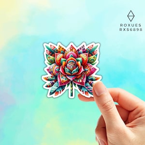 Mexican Flower Sticker Mexican Stickers Mexico Stickers  Mexican Fiesta stickers Mexico Clipart Mexican Clipart Stickers for Laptop