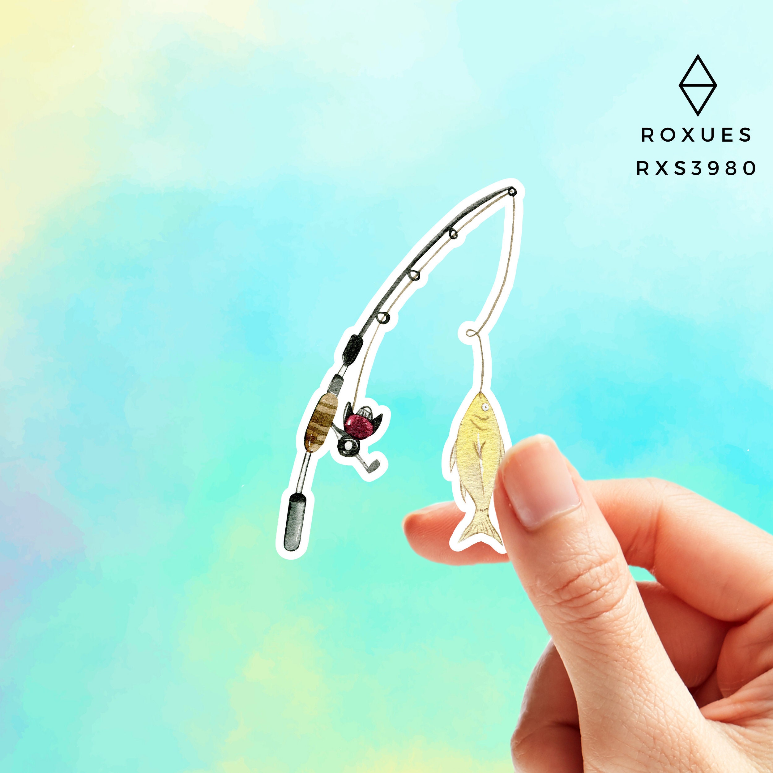 Fish Sticker Fish Decal Fishing Sticker Fishing Vinyl Etsy