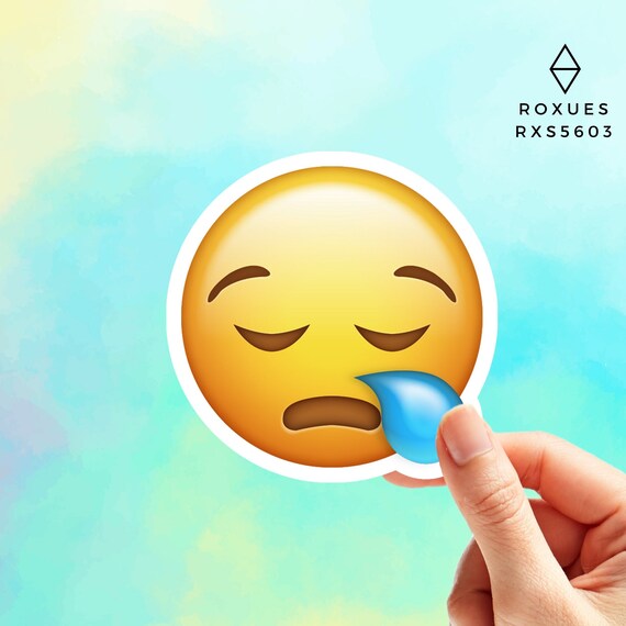 Snoring Emoji Sticker Emoji Faces Cool Stickers Whatsapp Etsy