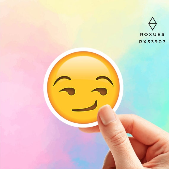 Smirk Face Emoji Sticker Emoji Faces Cool Stickers Whatsapp