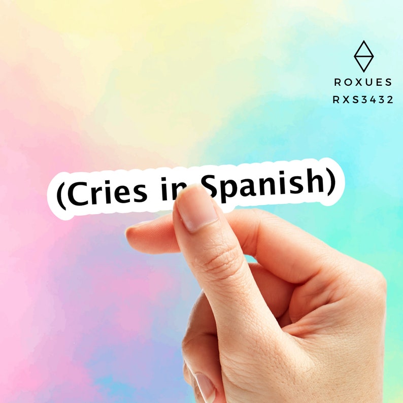 Cries in Spanish Mexican Stickers Mexico Stickers Mexican Etsy