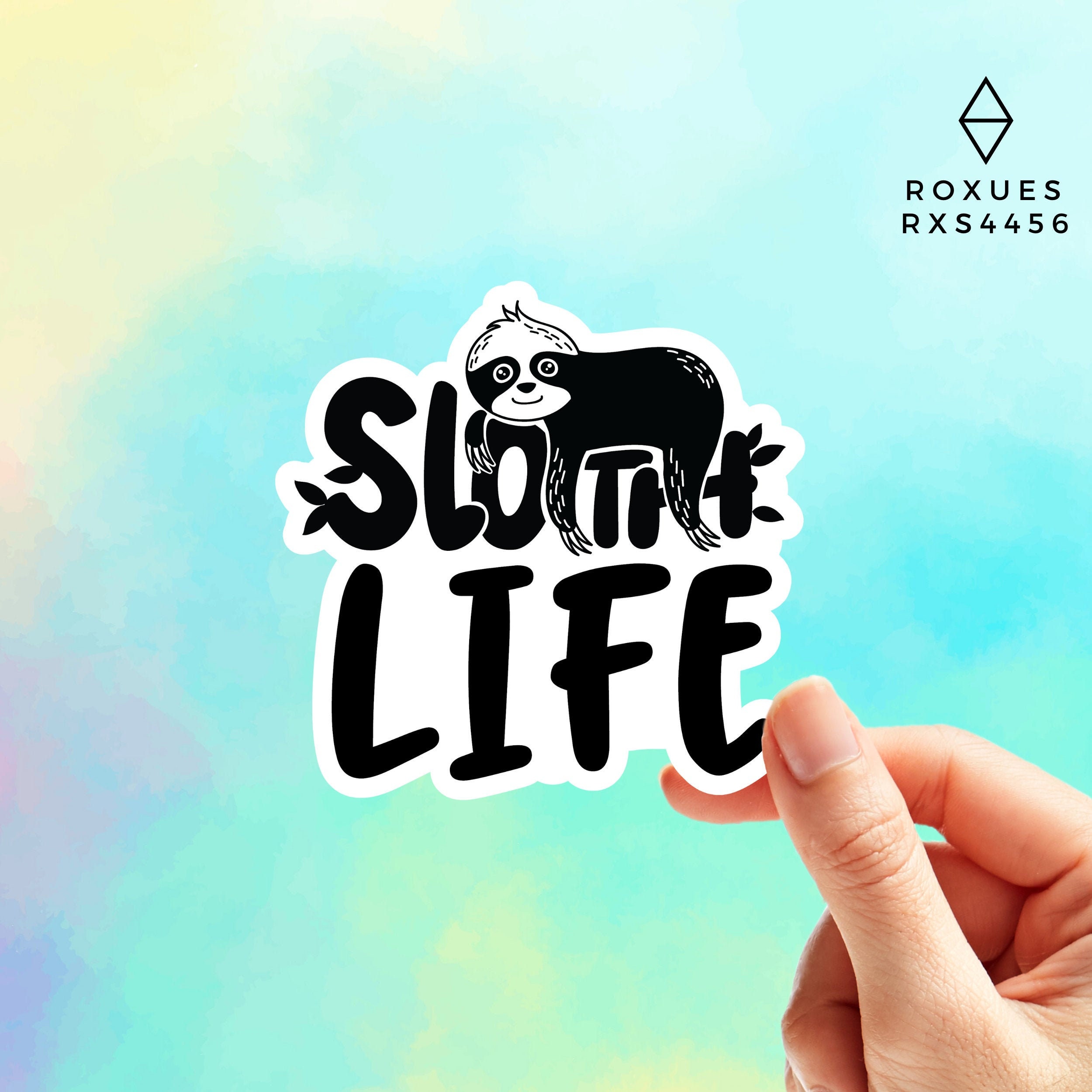 Sloth Life Sticker Vinyl Sticker Laptop Sticker Macbook Etsy