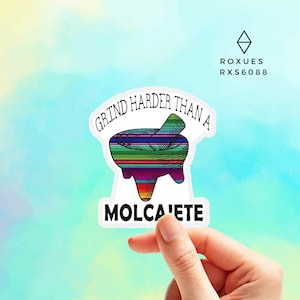 Molcajete Sticker, Mexican Sticker, Mexico Sticker, Mexican Phrases, Funny Sticker, Water Bottle Sticker, Macbook Decal Laptop Sticker