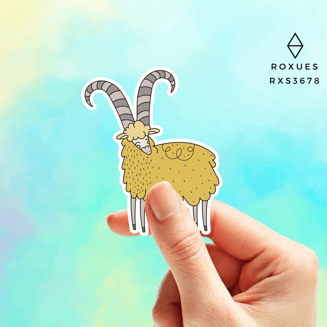 Goat Sticker Farm Animals Sticker Farm Animals Clipart Farm Etsy