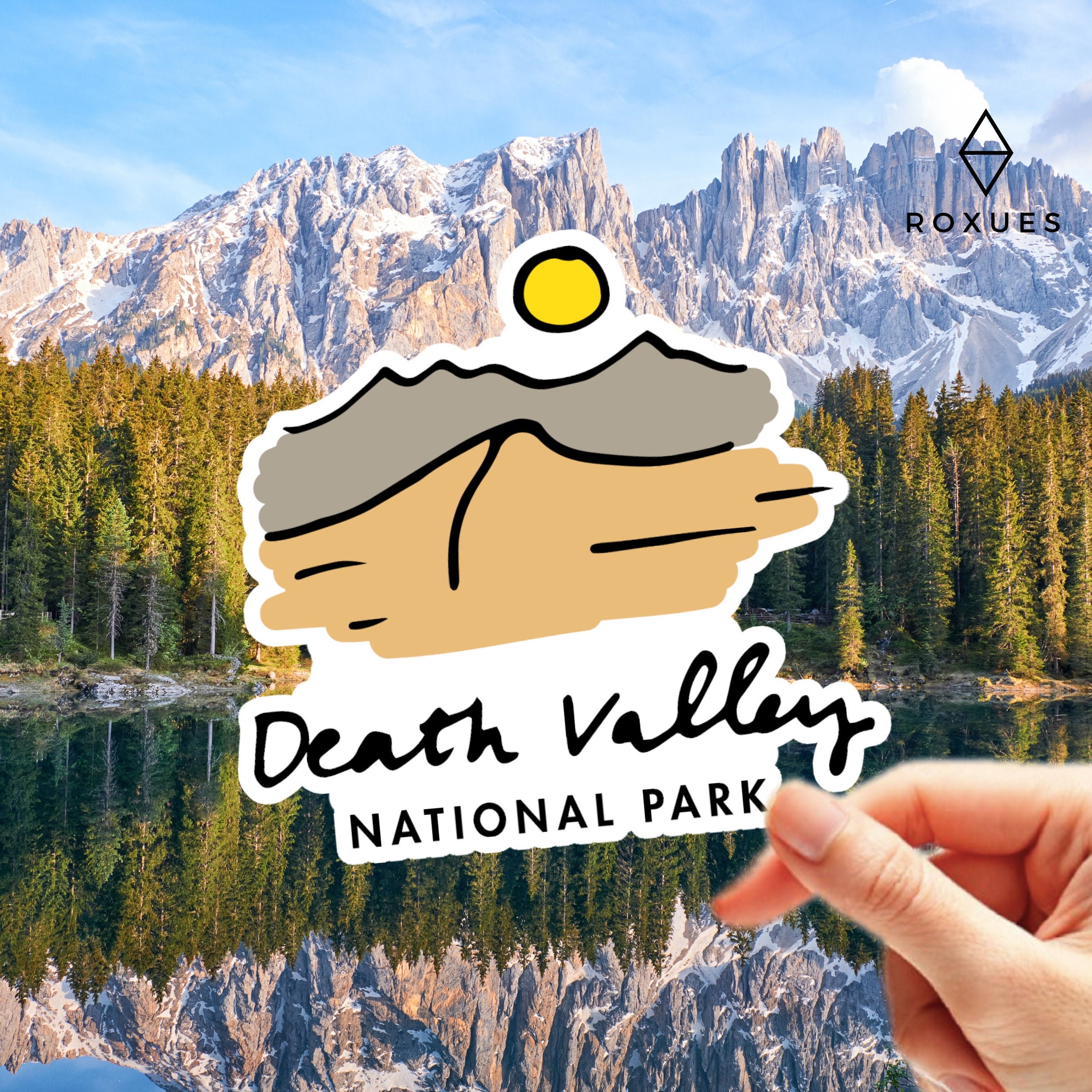 Death Valley National Park VINYL STICKER, Stickers for Laptop, Laptop ...