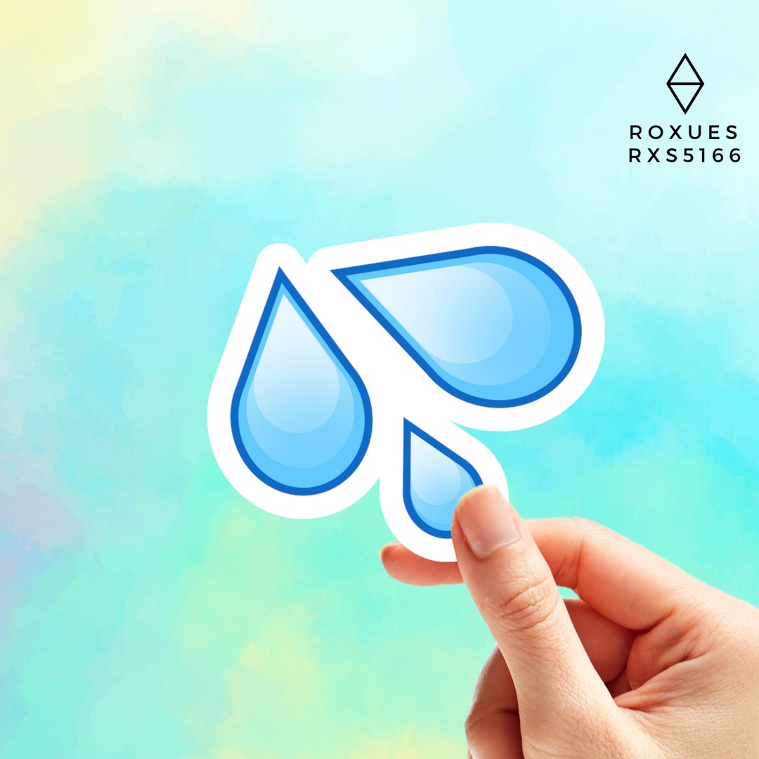 Drops Emoji Sticker Emoji Faces Cool Stickers Whatsapp Etsy