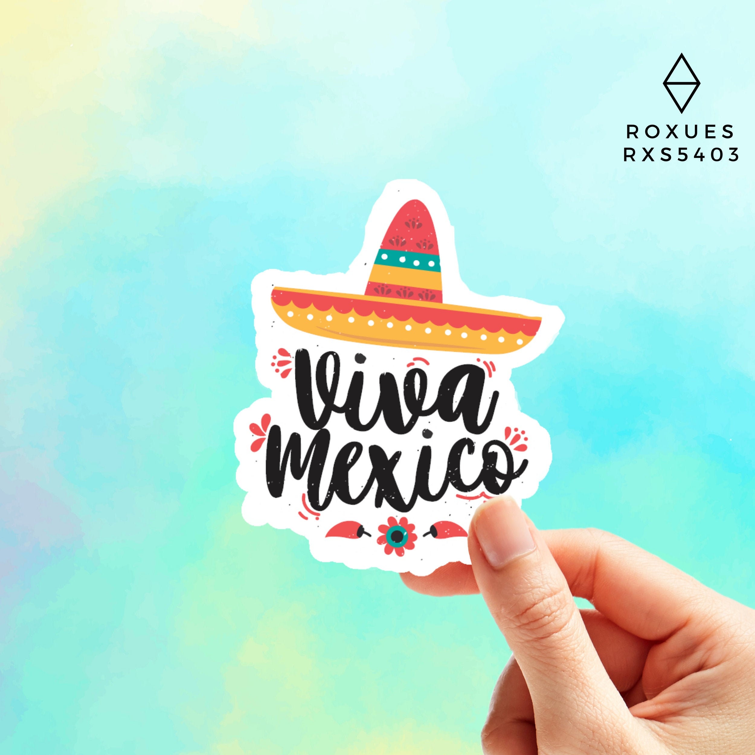 Viva Mexico Sticker Mexico Stickers Mexico Tradition Mexican Fiesta  Stickers Mexico Clipart Mexican Clipart Stickers for Laptop MacBook Pro 