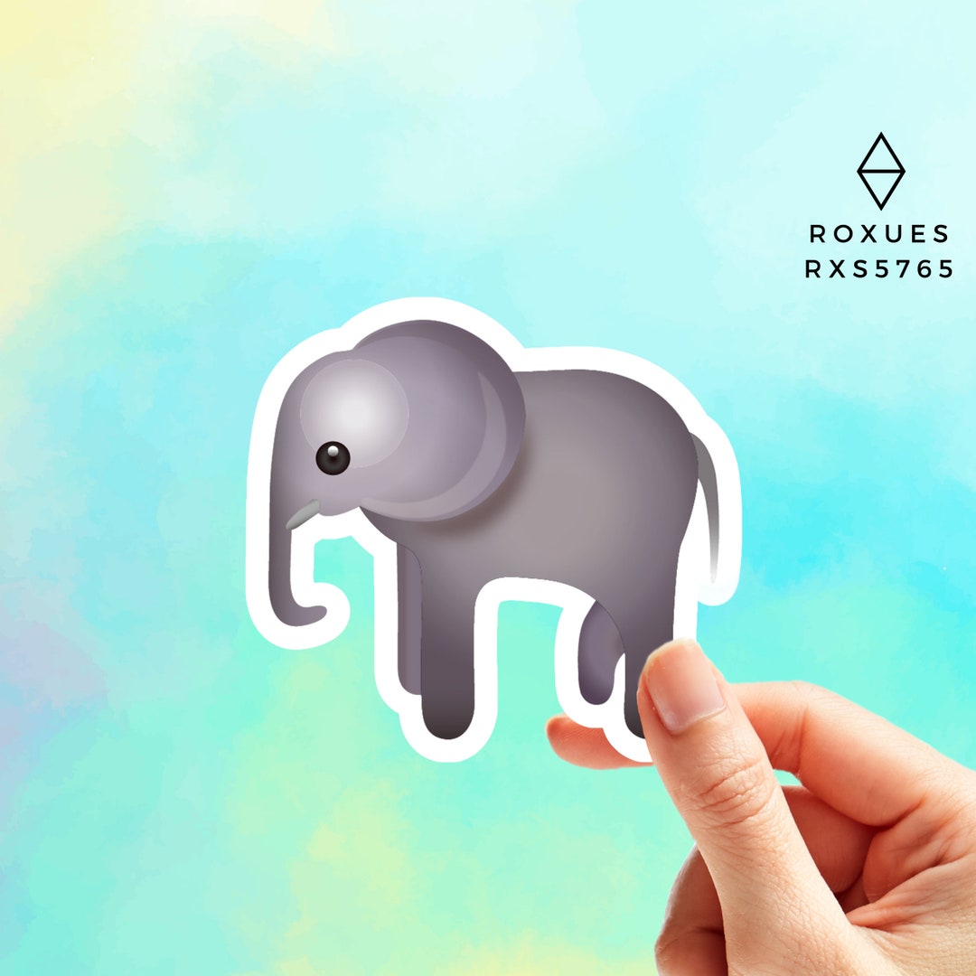 Elephant Emoji Sticker Emoji Faces Cool Stickers Whatsapp Etsy UK