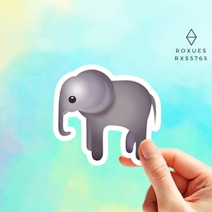 Elephant Emoji Sticker, Emoji Faces, Cool Stickers, Whatsapp Emojis, Stickers for Laptop, MacBook Pro Stickers, Waterbottle Stickers