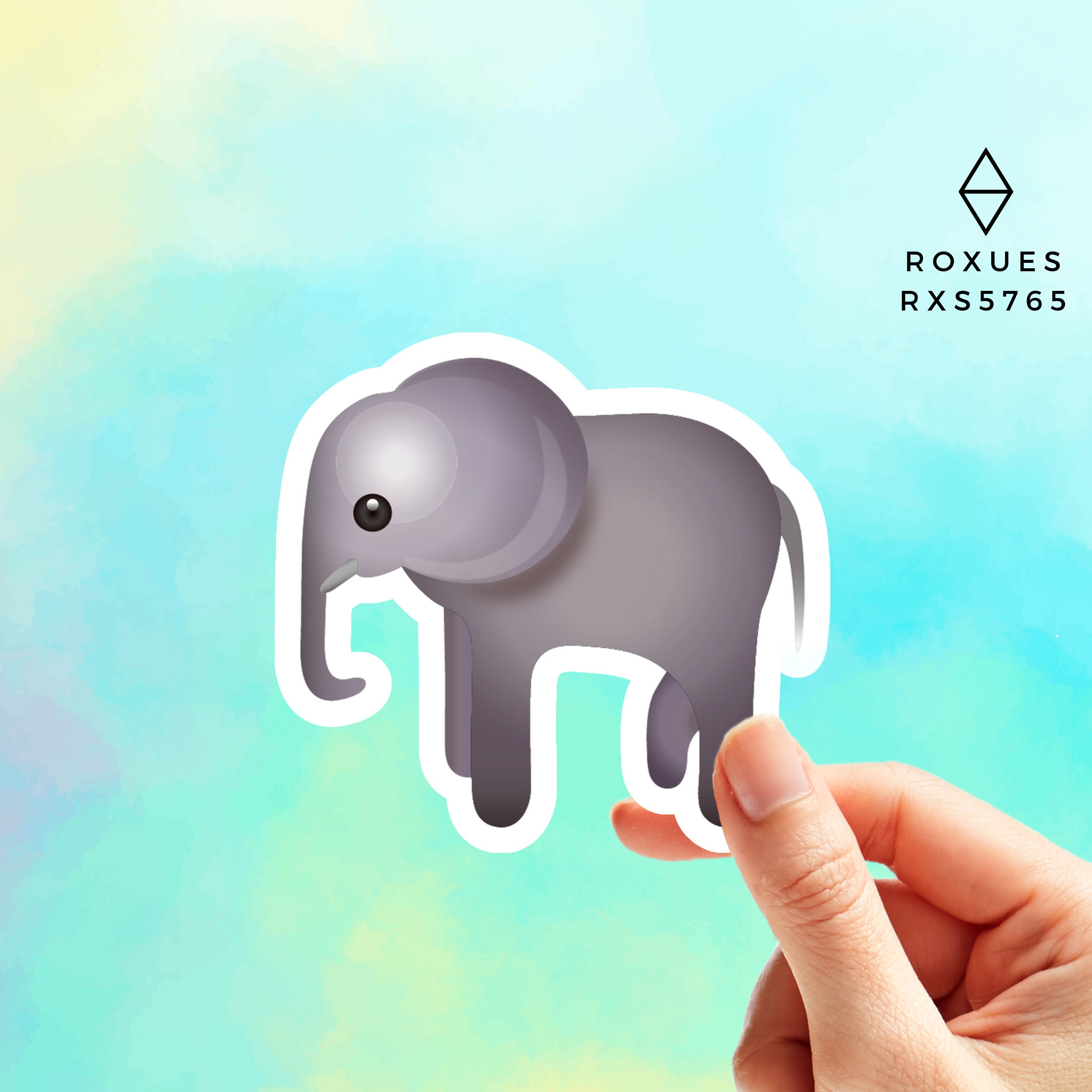 Elephant Emoji Sticker Emoji Faces Cool Stickers Whatsapp Etsy
