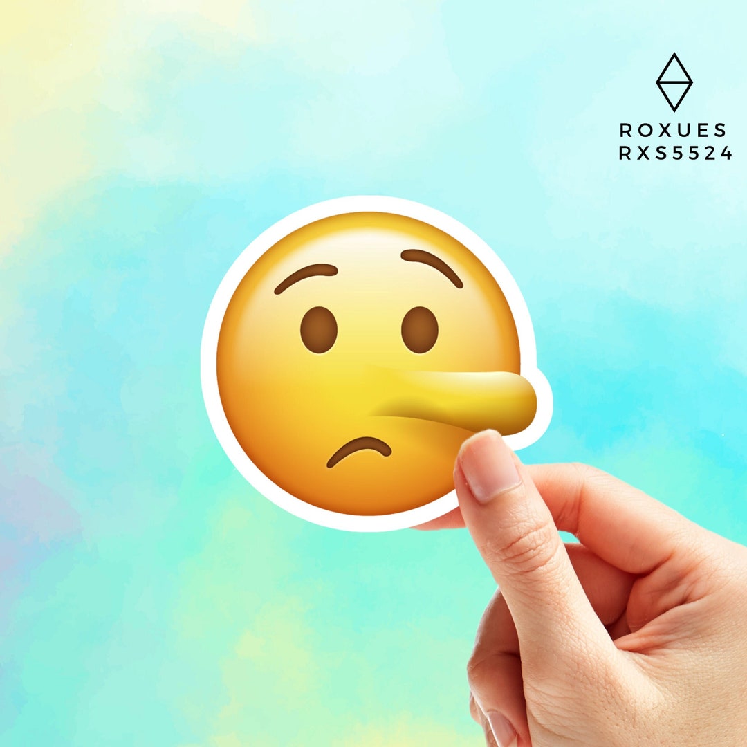 Emoji Pinocchio Sticker, Emoji Faces, Cool Stickers, Whatsapp Emojis