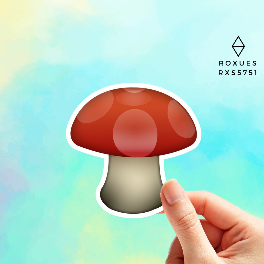 Mushroom Emoji Sticker Emoji Faces Cool Stickers Whatsapp Etsy