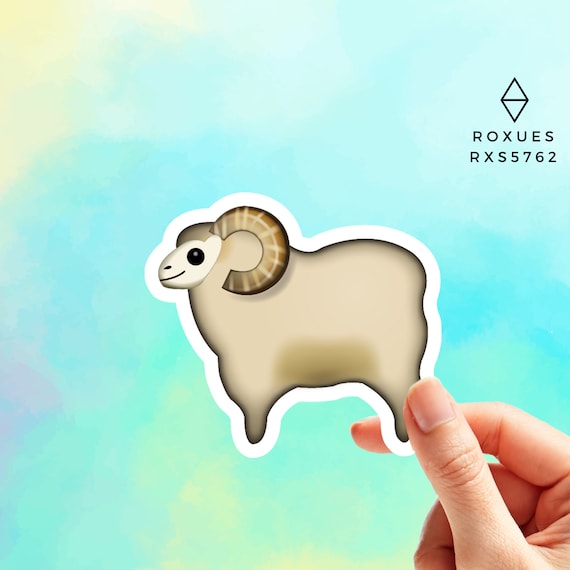 Sheep Emoji Sticker Emoji Faces Cool Stickers Whatsapp Etsy
