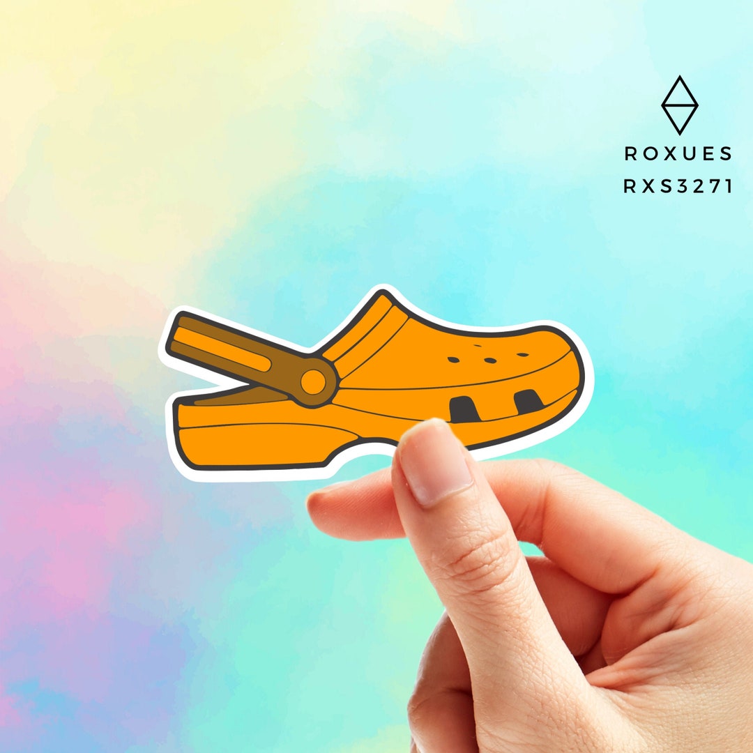 Crocy Sticker Crocs Sticker, Crocs, Orange Croc Sticker, Croc Decal, You Croc My ...