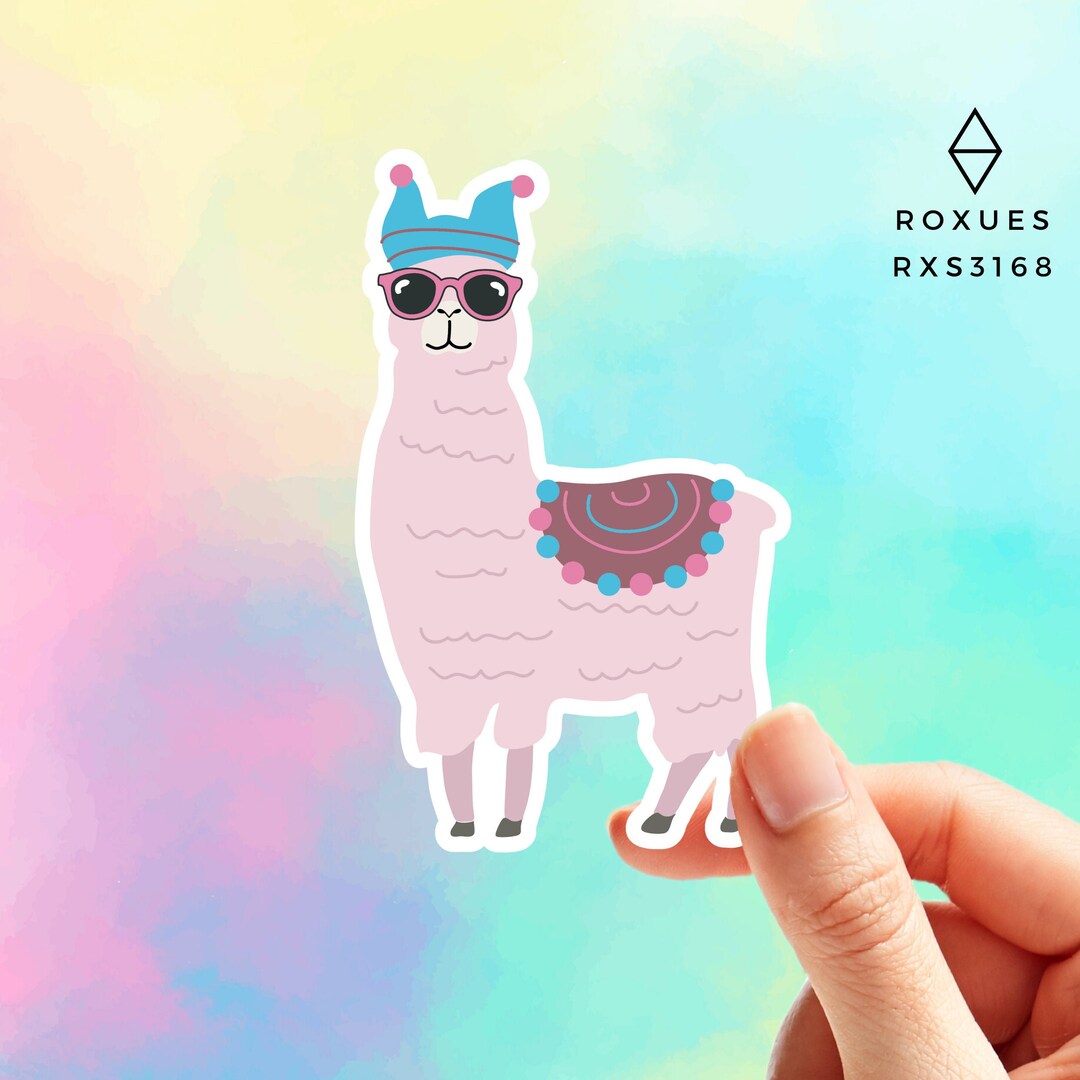 Llama Stickers, No Drama Llama, No Prob Llama Sticker, Llama Vinyl