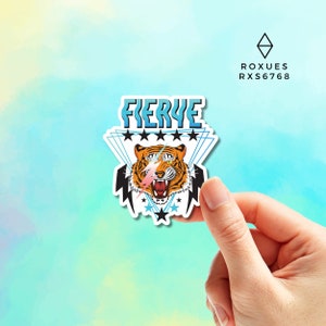 Fierye Sticker, Water Bottle Sticker, Laptop Sticker,  Animals, Animals Sticker, MacBook Stickers, Macbook Decal, Waterproof Sticker