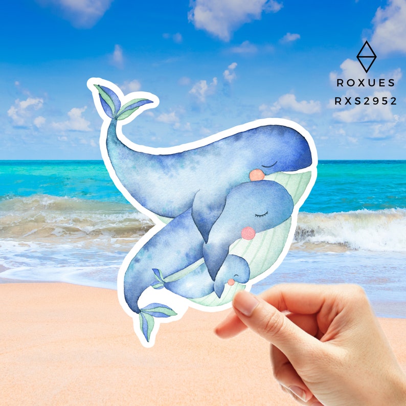 Ocean Sticker Water Bottle Sticker Laptop Sticker Beach Etsy