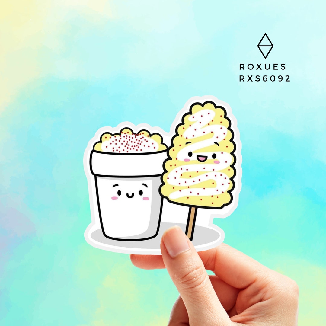 Elote En Vaso Sticker Mexican Stickers Mexico Stickers Mexico Etsy