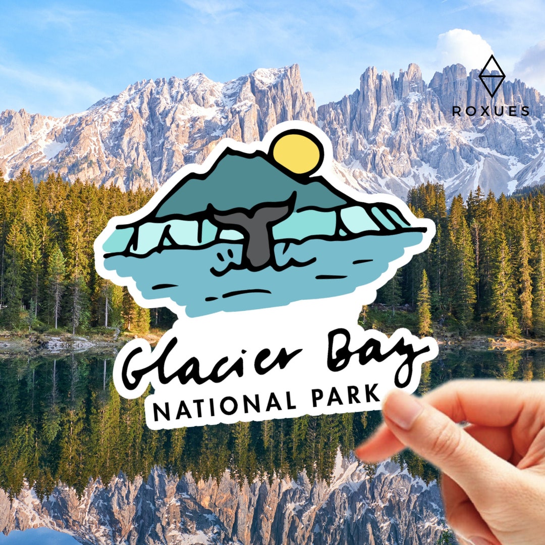 Glacier Bay National Park VINYL STICKER, Stickers for Laptop, Laptop ...