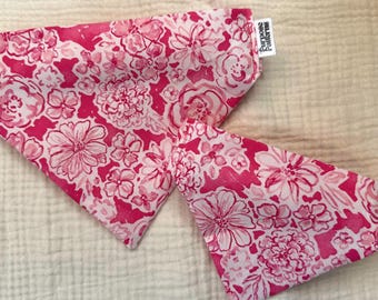 pink floral pet bandana  |  100% cotton  |  washable  |  pet accessories  |  handmade in USA  |  purpose patterns