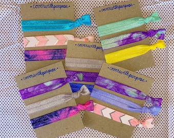 elastic ties | hair ties | made in USA | hair elastics | handmade hair ties | gift | accessories