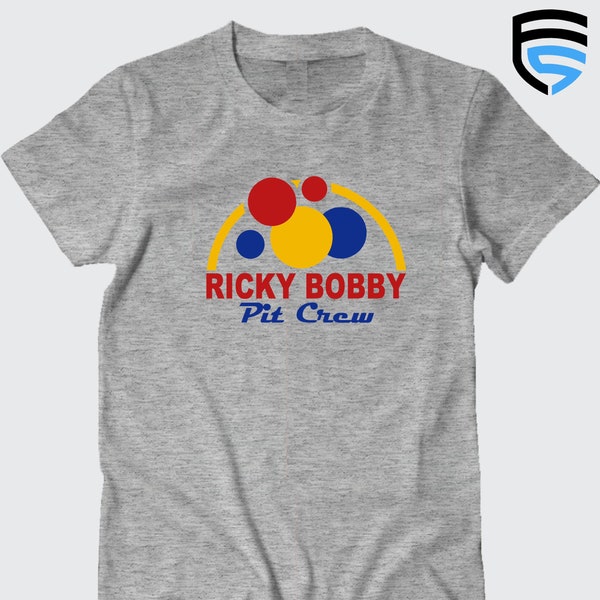 RICKY BOBBY Pit Crew | Talladega Nights movie themed Soft Ringspun Pre-Shrunk Cotton T-Shirt