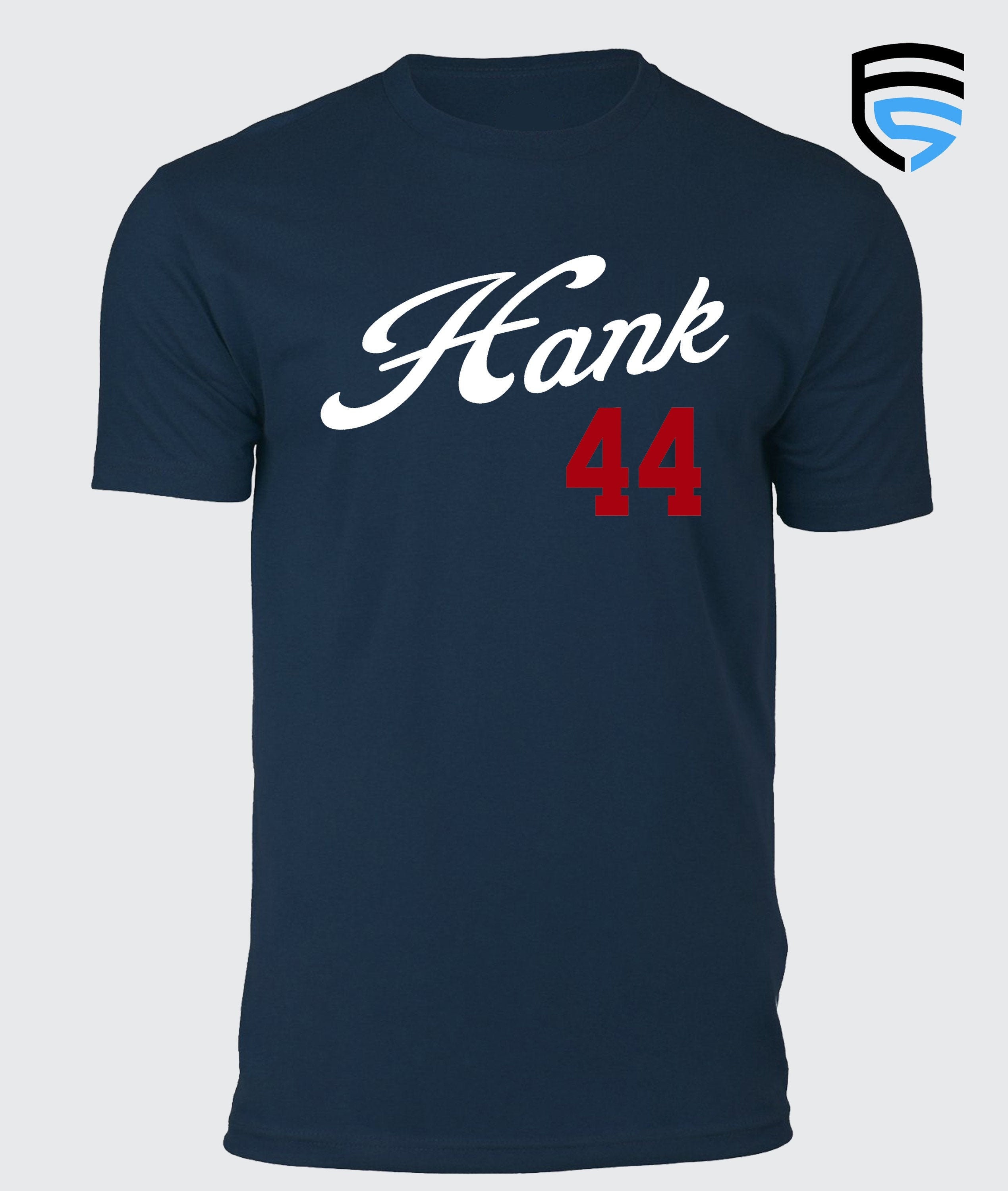 Hank aaron jersey t shirt sale
