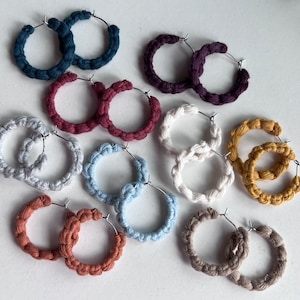 Macrame Hoop Earrings