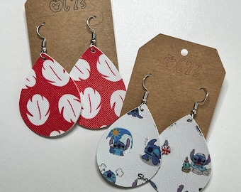Lilo and Stitch Inspired Drop Earrings