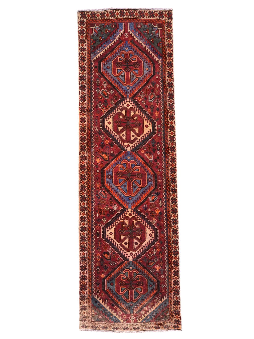 3x9 Vintage Rug, Persian Style Hand-knotted Kitchen Runner Rug, Hallway ...