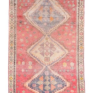 4x6 Vintage Rug, Handmade Rug, Bedroom Rug, Scatter Rug, Small Rug, Entry Rug, SHR2081