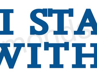 I Stand With ICE Vinyl Bumper Sticker 11.5" x 3"