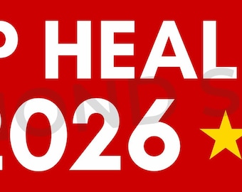 DUMP HEALEY 2026 Vinyl Bumper Sticker 11.5" x 3"