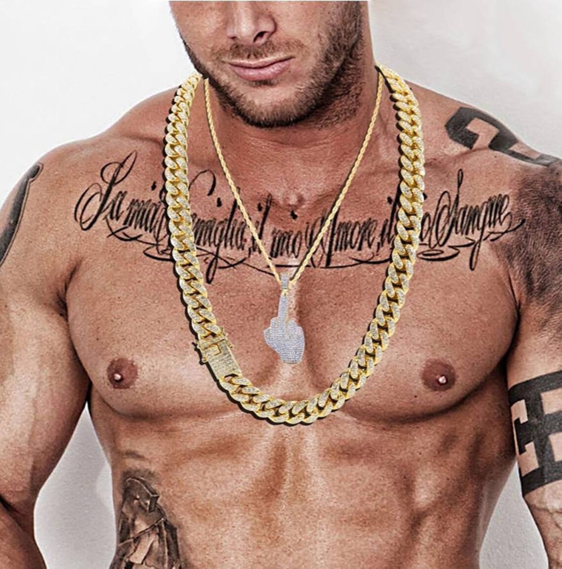 Mens vvs diamond pendant Clearance