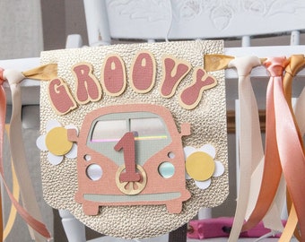 GROOVY Birthday Party | Groovy HighChair Banner | Groovy One