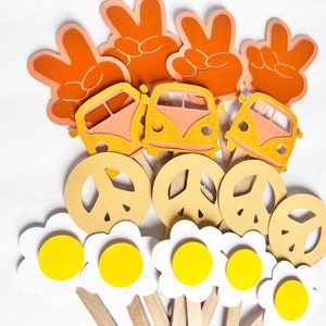 GROOVY CUPCAKE TOPPERS - birthday | baby shower | groovy - groovy one - four ever groovy