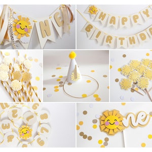 SUNSHINE BIRTHDAY Party Bündel | Du bist mein Sonnenschein Geburtstag | Erster Geburtstag