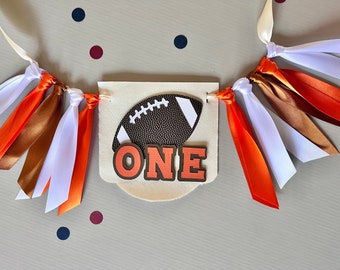 First Down One Event Fußball-Banner – 1,8x1,1 M, Für 1. Geburtstag & Mottopartys, Digitaler Druck