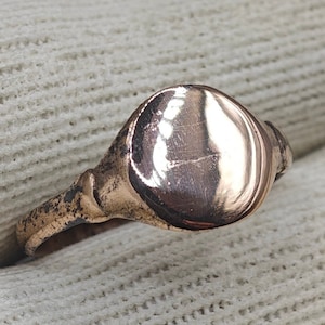 Real Medieval Bronze Ring / 14th - 16th Century / Medieval Men&#39;s Ring / Medieval Artifacts / Size 20mm (10.5 US)