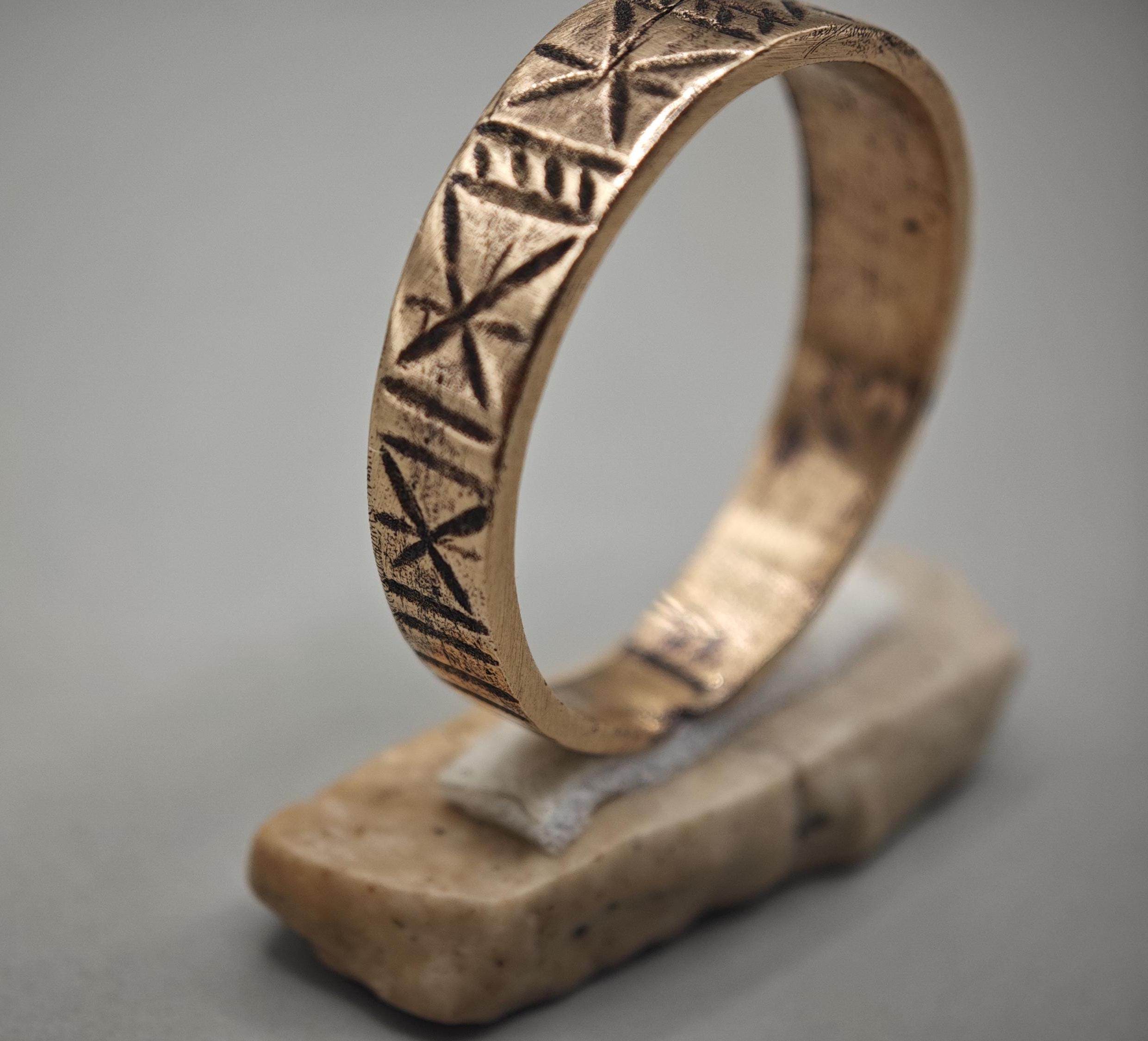 Rare Ancient Medieval Viking Ring With Symbols / Medieval Artifacts ...