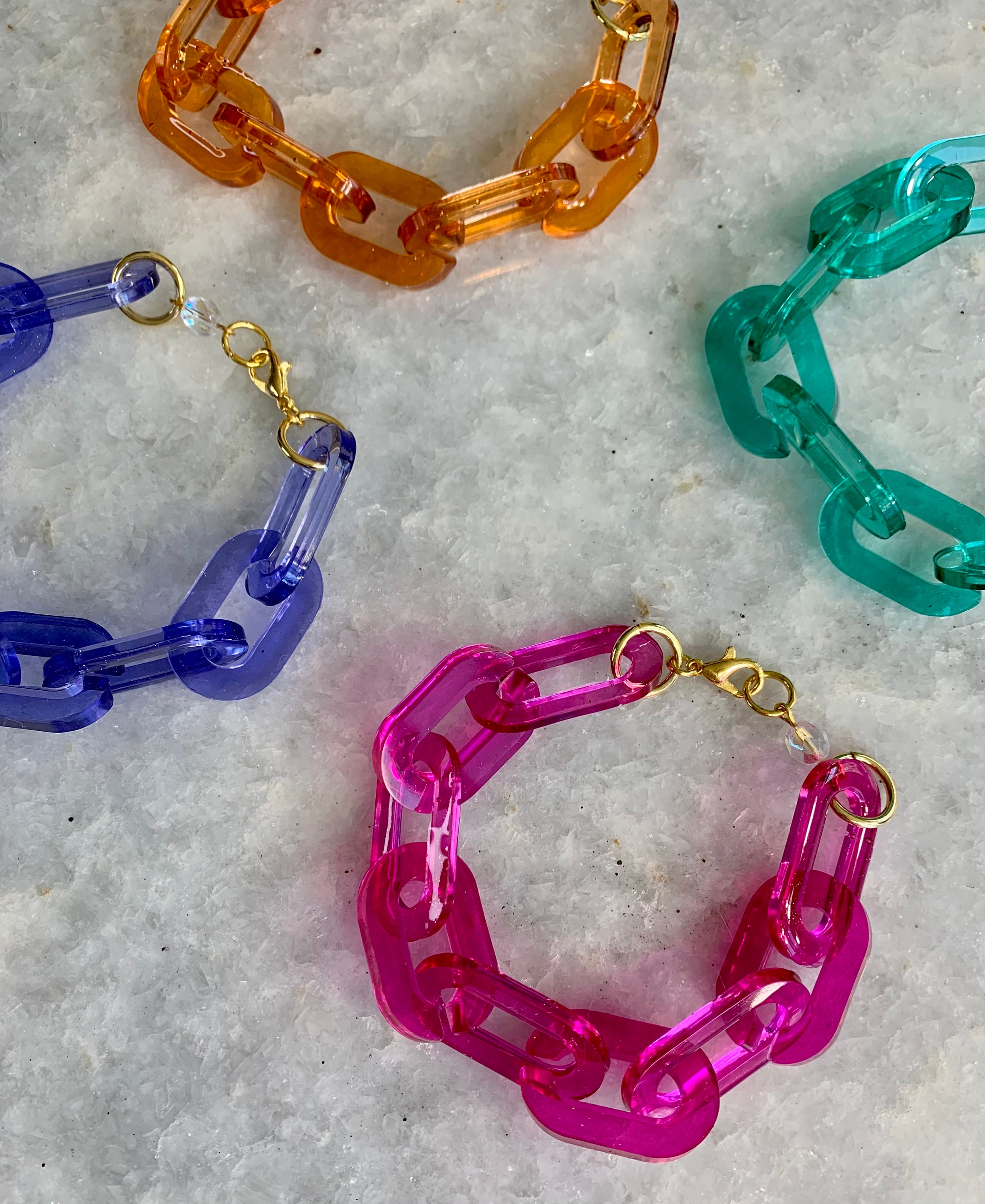 Handmade Resin Chain Link Bracelet. This style comes in Etsy