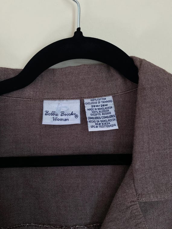 Vintage Patchwork Button-Up Top - image 3