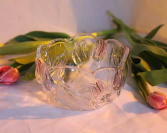 Vintage Mikasa Glass Tulip Bowl