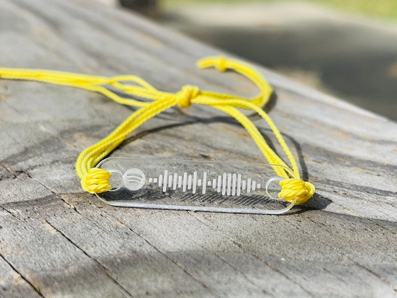 Personalized custom Spotify code bracelet Spotify music Etsy