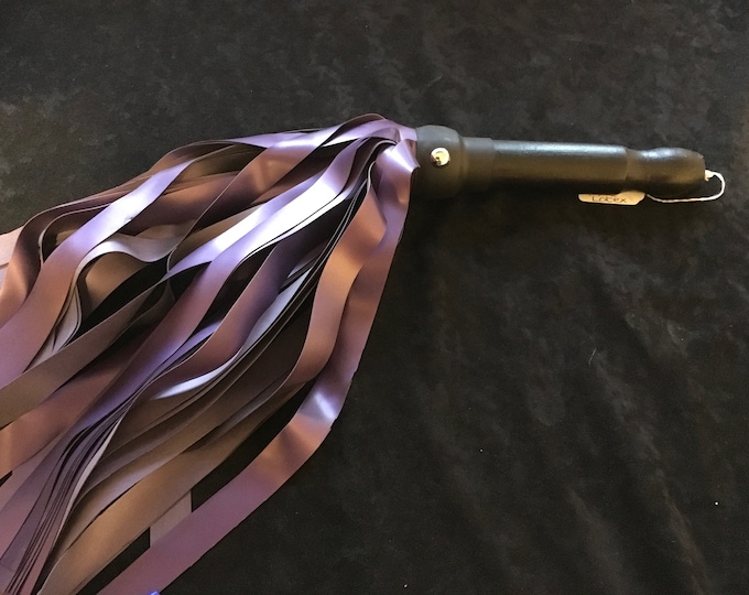 Dark Purple/Aubergine Latex Flogger 45 3/4 Tails BDSM