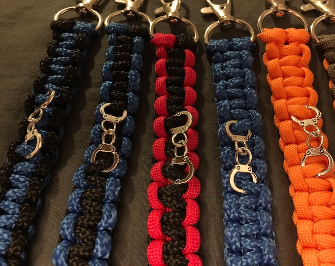 Paracord Handcuff Cobra Keyring