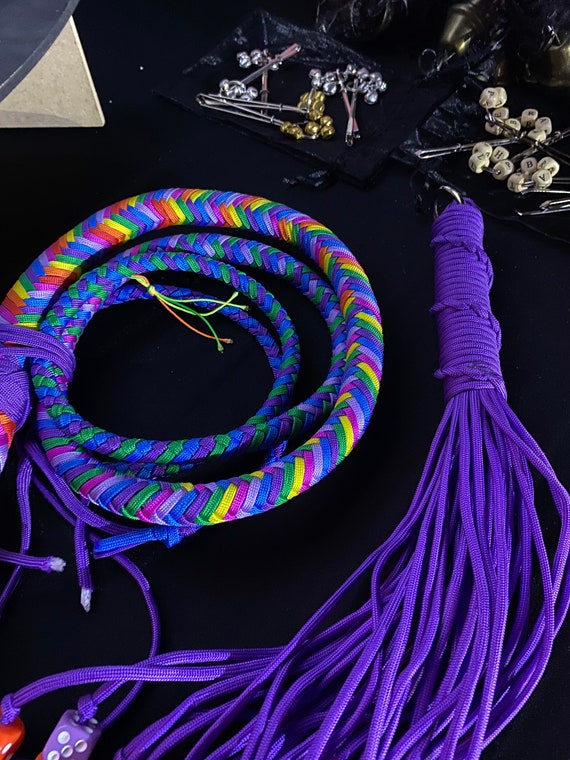 6ft Bull Whip. You Choose Your Colours Vegan Friendly Etsy