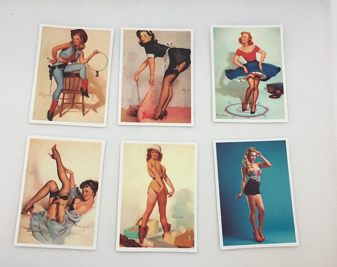 Sexy Old School Pin Up Stickers Sold in Sets