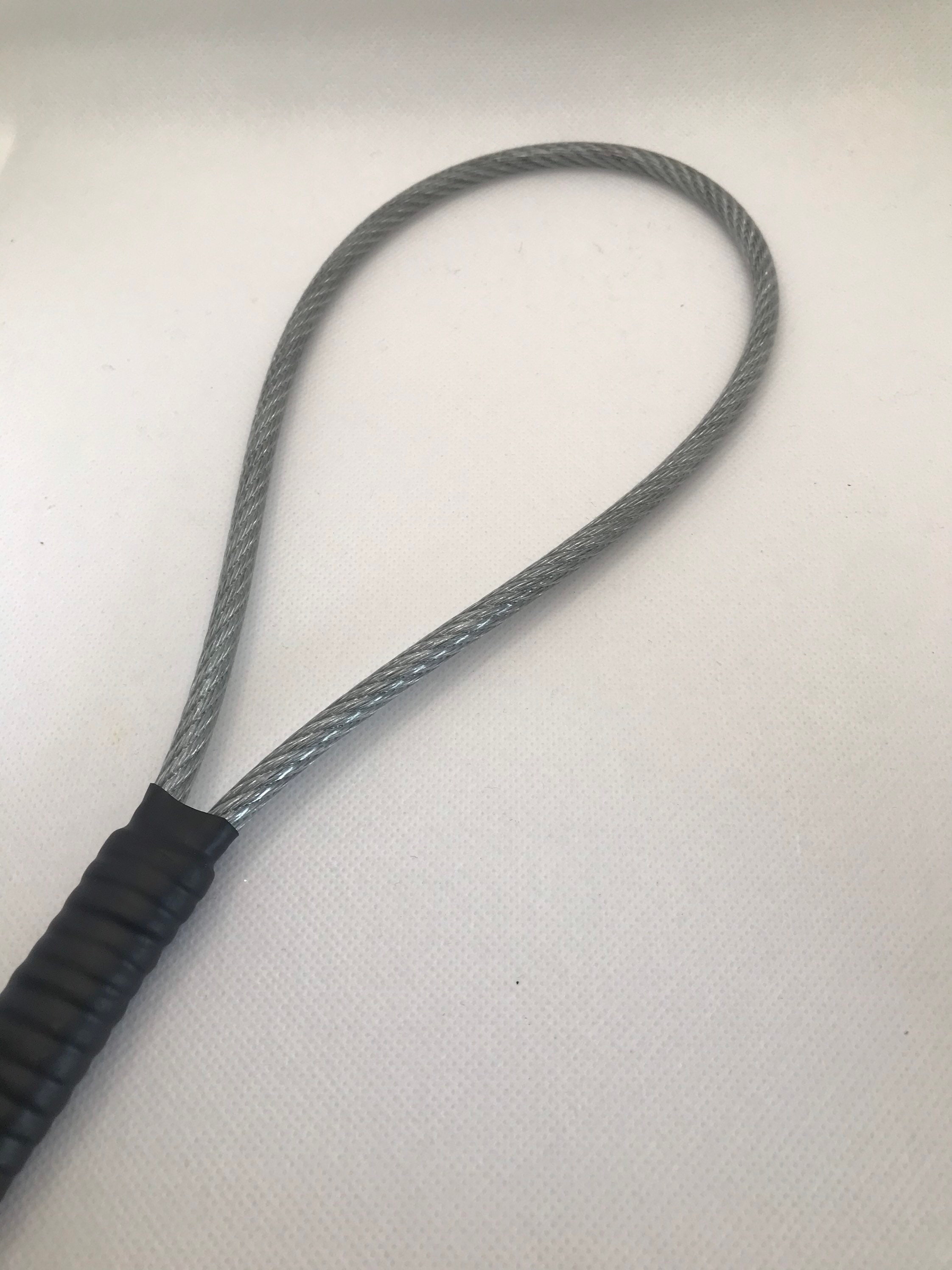 Twisted fFlexible Steel Cable Coated Loop, Vegan Friendly